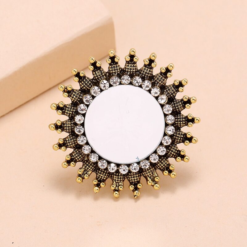 

1pc Mirror Design ring, Gold