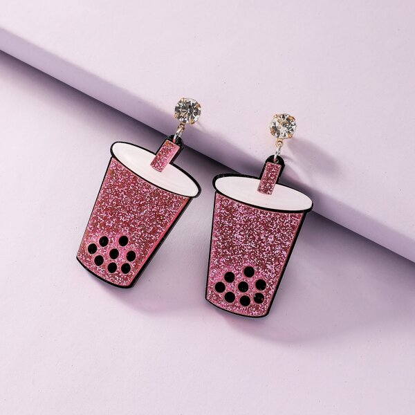 

Серьги-подвески, Розовые