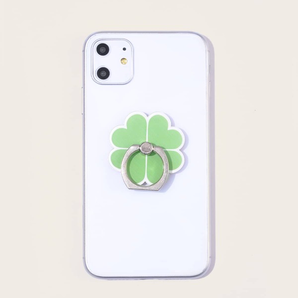 

Clover Shaped Phone Holder, Green