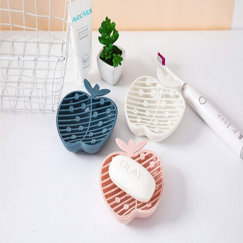 

1pc Apple Shaped Soap Holder, Multicolor