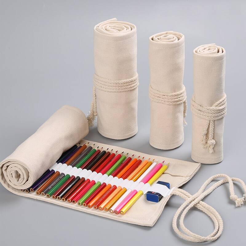 

1pc Solid Roll Pencil Case