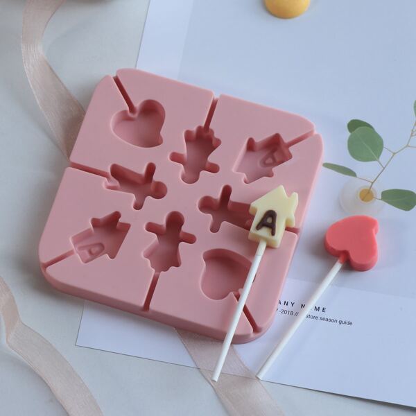 

Силиконовая форма для леденцов, Розовые