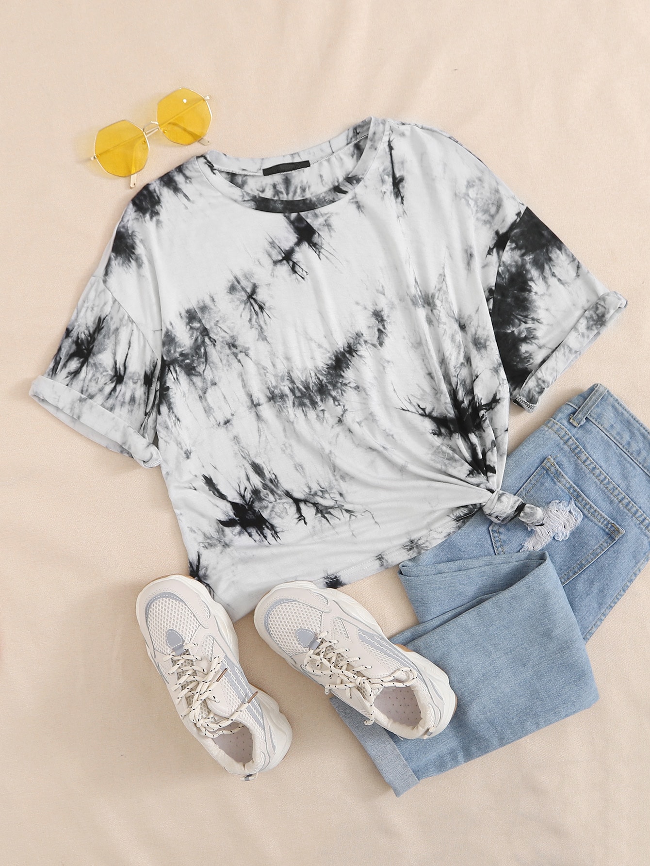 Tie Dye Drop Shoulder Tee thumbnail