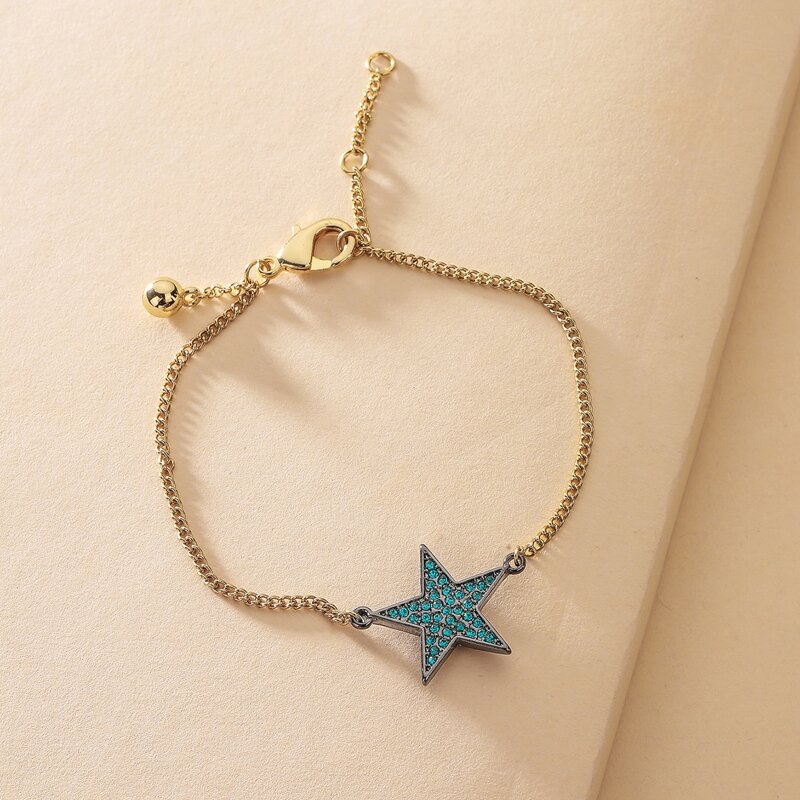 

Star Decor Bracelet, Blue