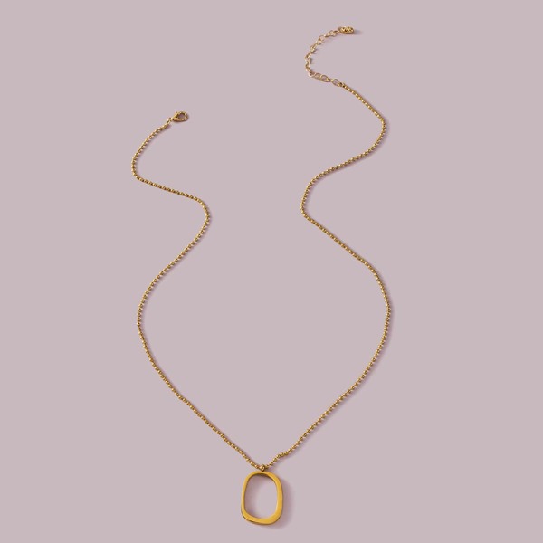 

Geometric Charm Necklace, Gold