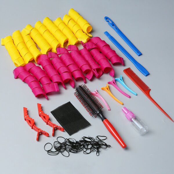 

33pcs Hair Styling Tool Set, Multicolor