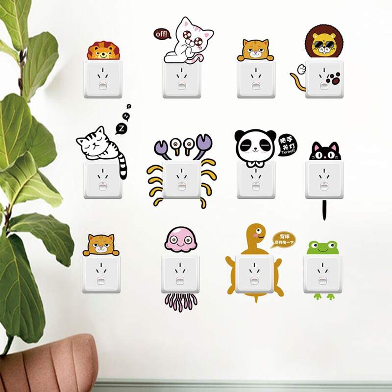 

Letter Graphic Wall Sticker, Multicolor
