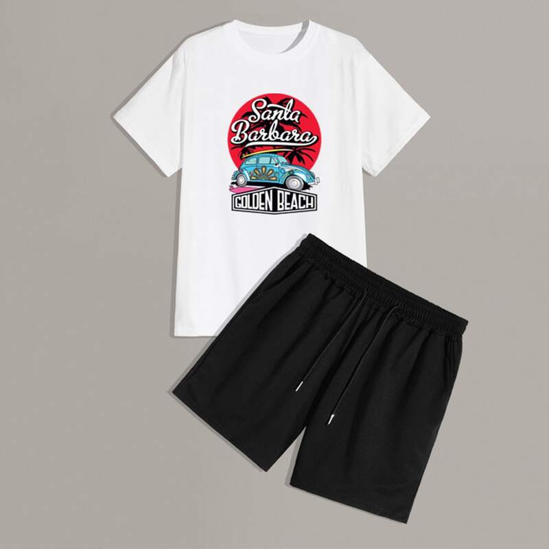 

Guys Car Graphic Tee & Shorts, Multicolor