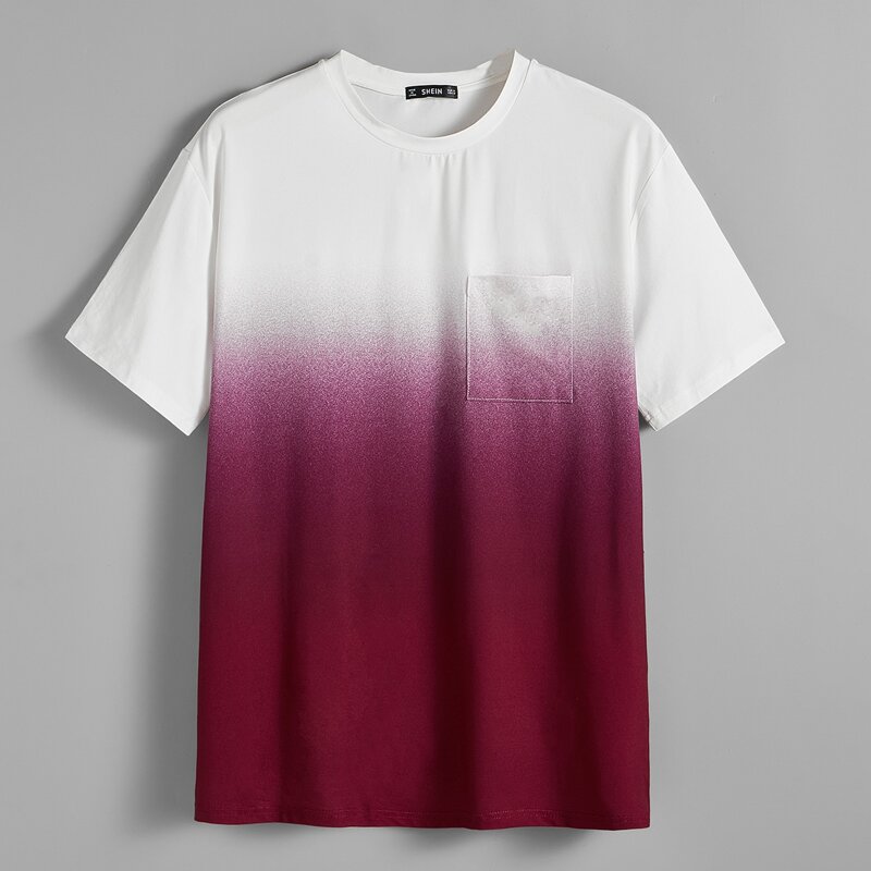 

Guys Pocket Patched Ombre Tee, Multicolor