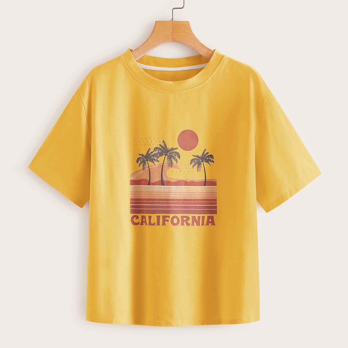 

Letter Graphic Yellow Tee