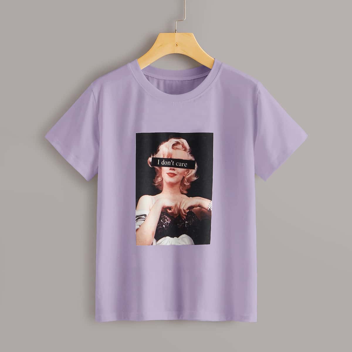 

Figure Graphic Purple Tee