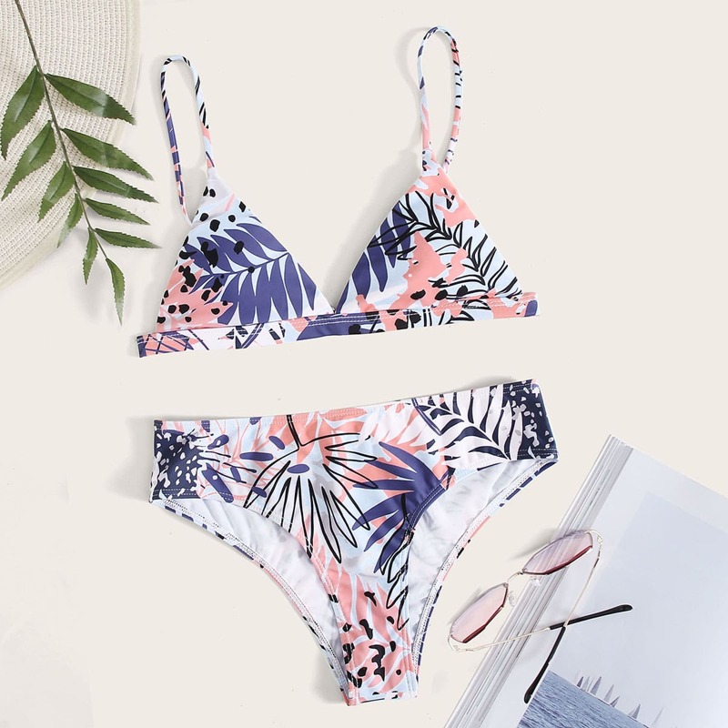 

Tropical Triangle Bikini Swimsuit, Multicolor