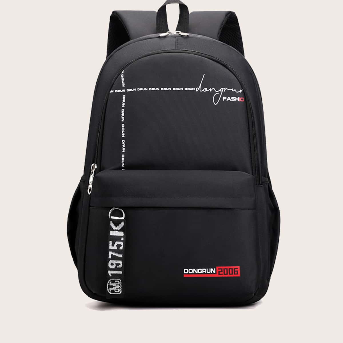 

Guys Letter Graphic Backpack, Black