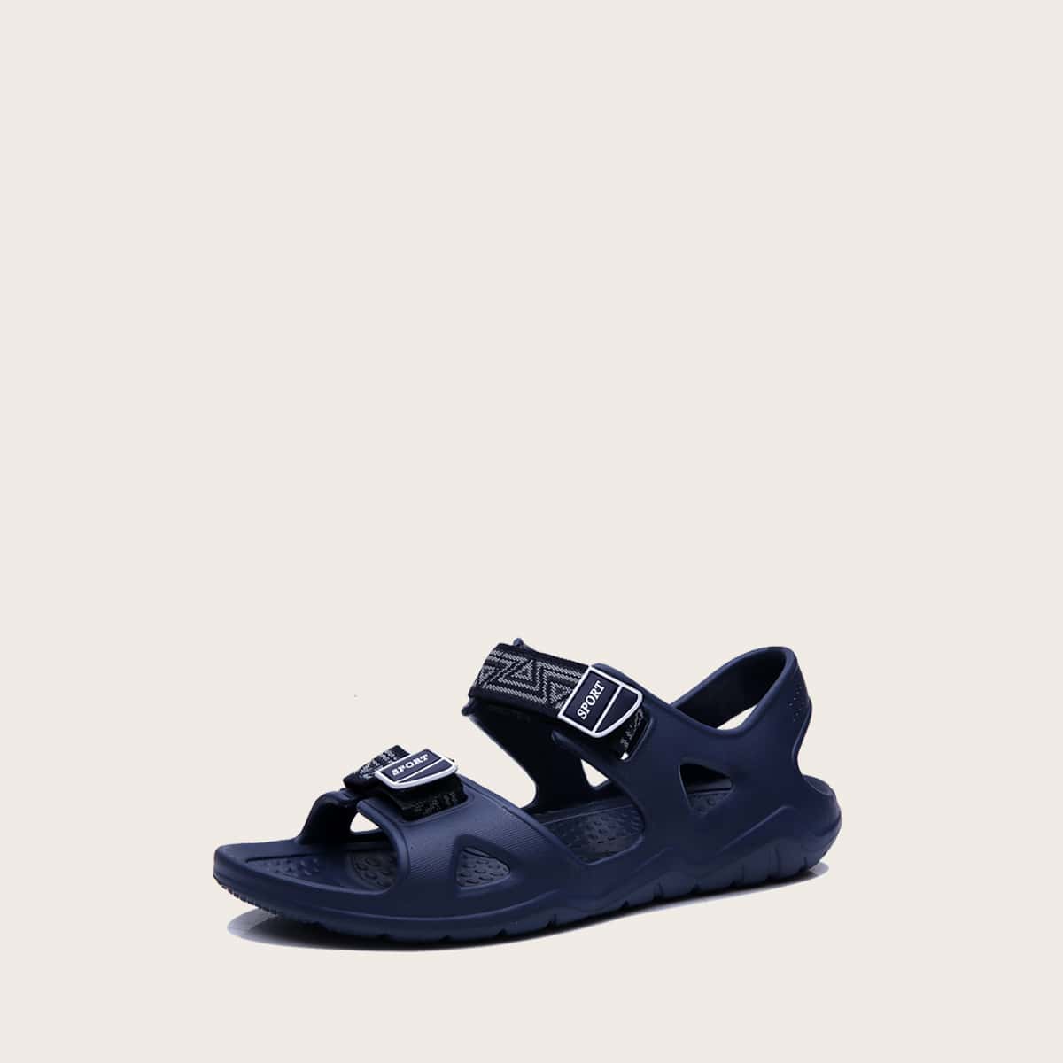

Guys Geometric Graphic Sandals, Blue