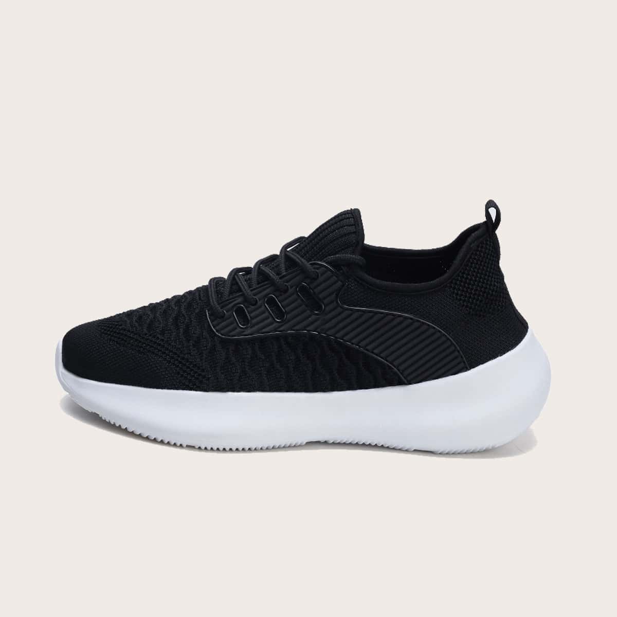 

Guys Lace-up Front Wide Fit Sneakers, Black