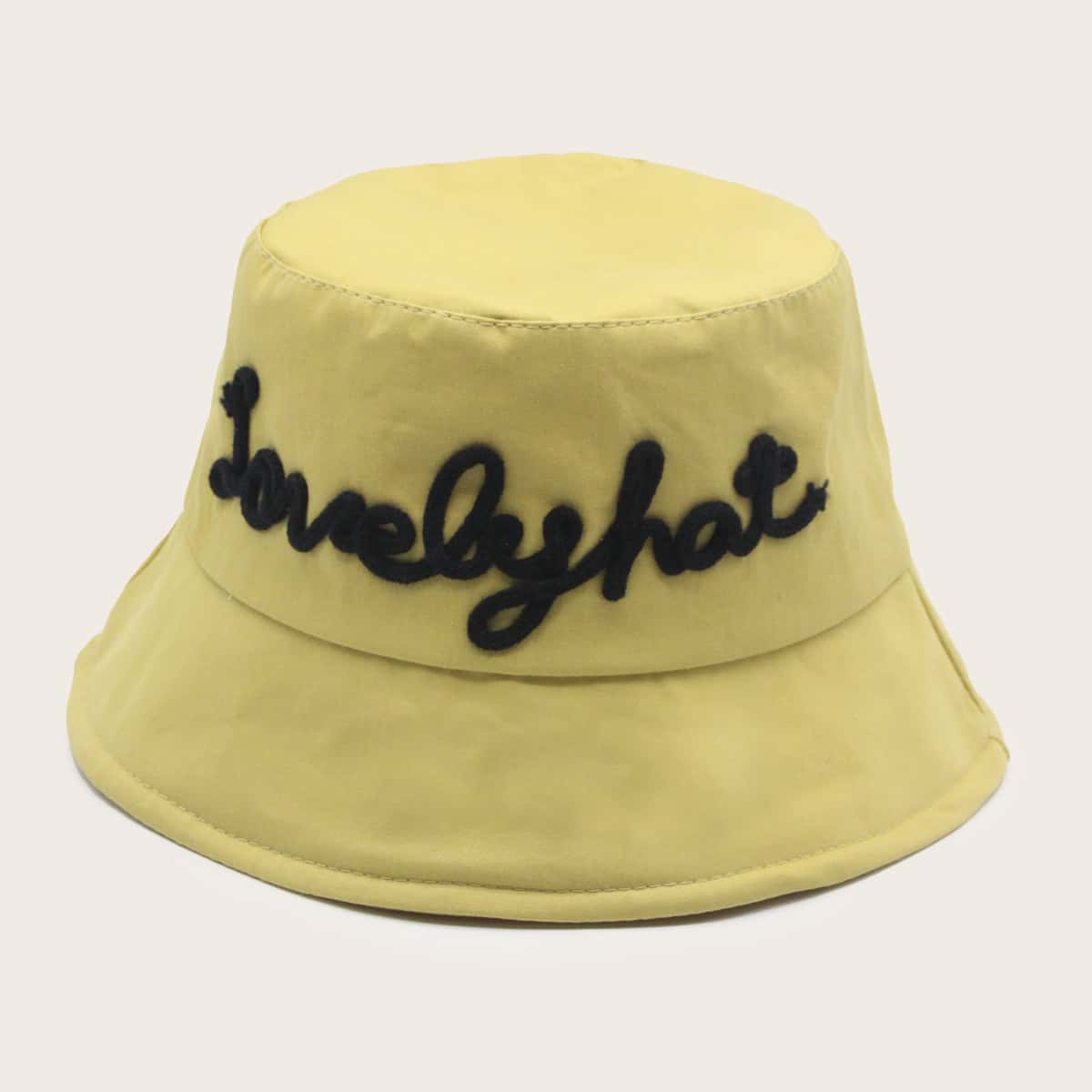

Slogan Bucket Hat, Yellow