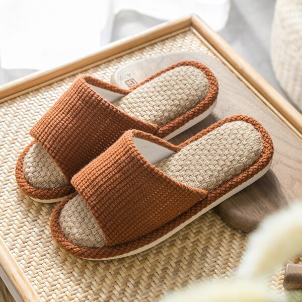 

Open Toe Minimalist Sliders, Brown