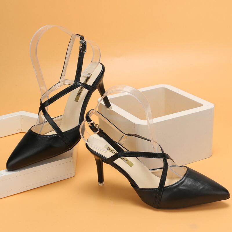 

Point Toe Stiletto Heels, Black