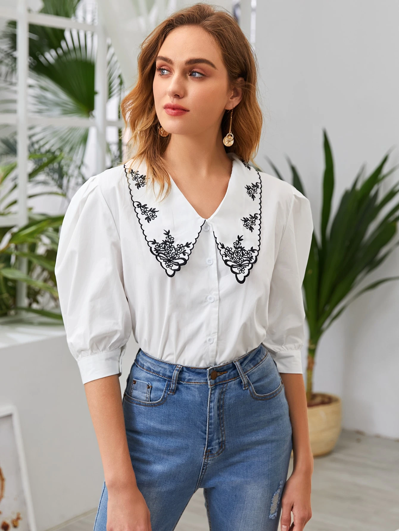 Blusas Cuello Estilo Miu