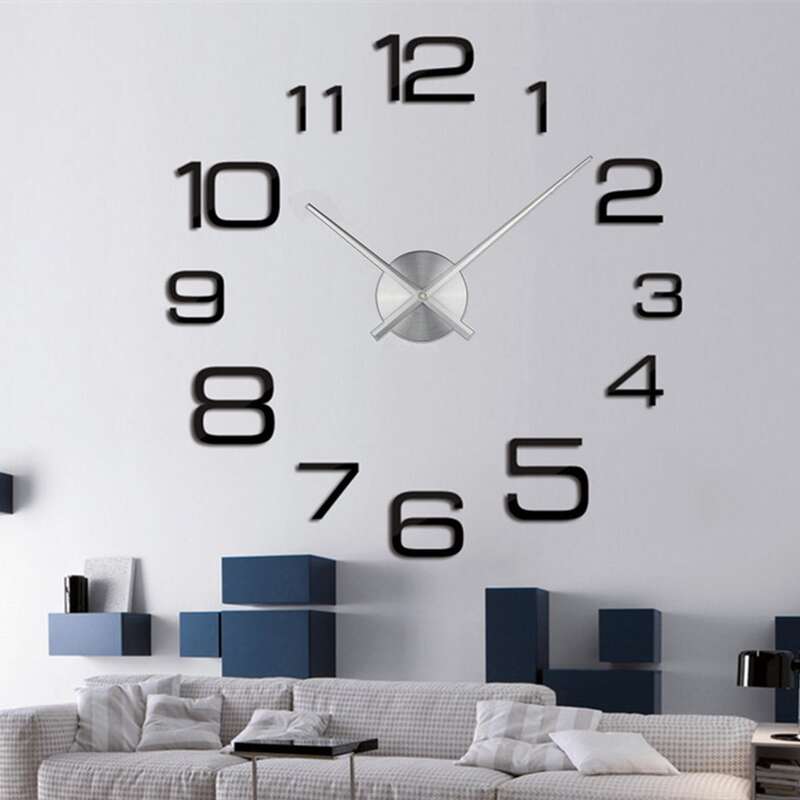 

1pc Plain Mirror Surface Wall Clock, Multicolor