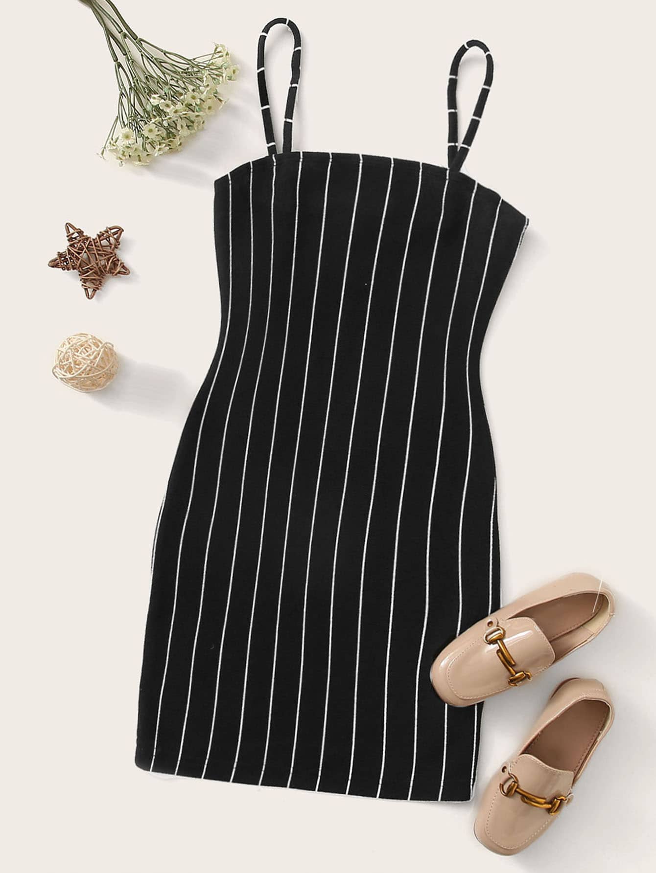 Our Girls Striped Slip Dress is such a vibe - ROMWE