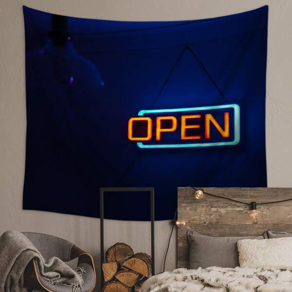 

Solid Tapestry Without Letter Light, Blue