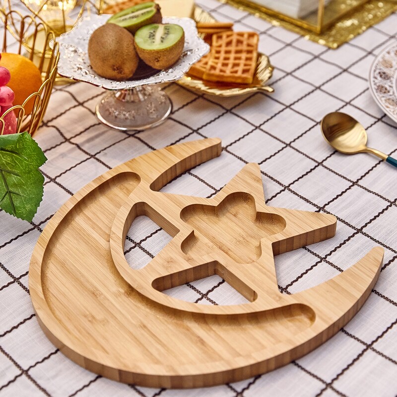 

Moon & Star Shaped Snack Tray, Yellow
