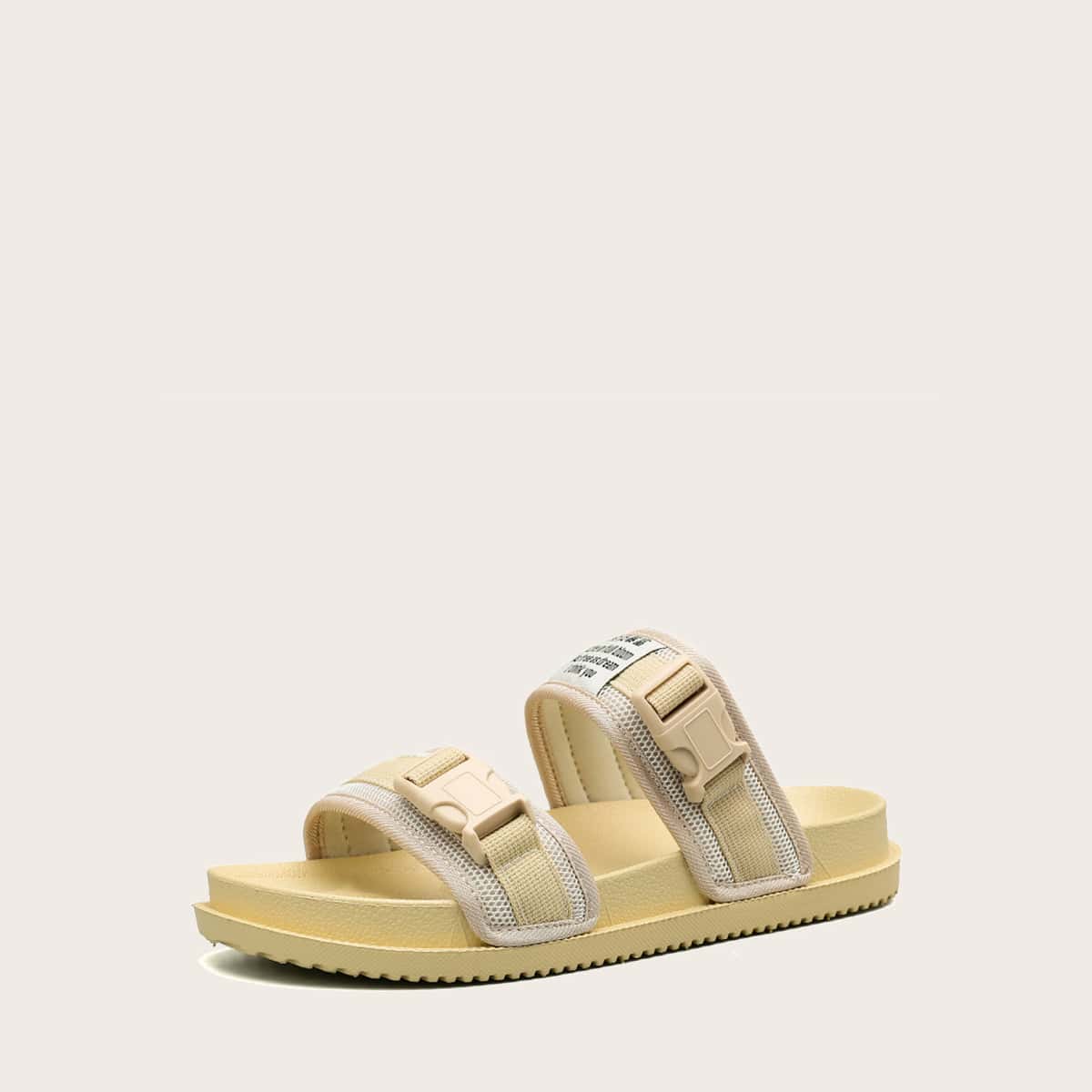 

Guys Buckle Decor Sliders, Yellow