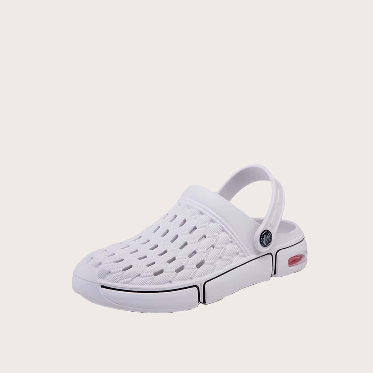 

Guys Hollow Out Two Way Wear Sandals, White