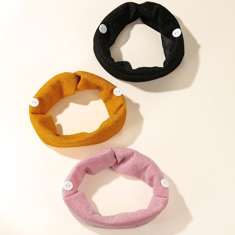 

3pcs Knot Design Headband, Multicolor