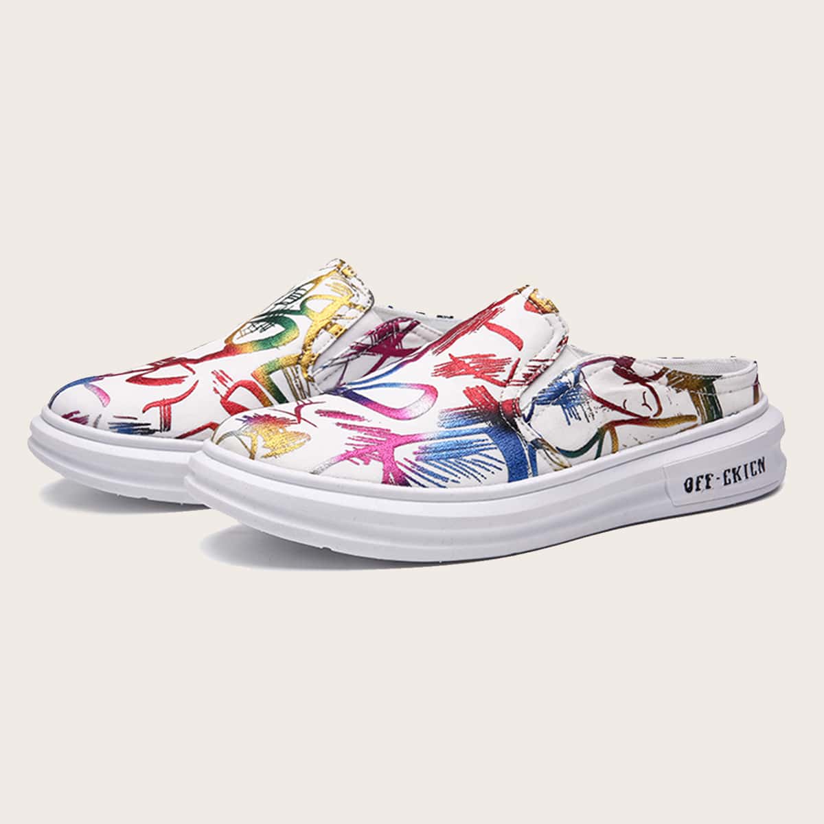 

Guys Wide Fit Loafer Mules, Multicolor
