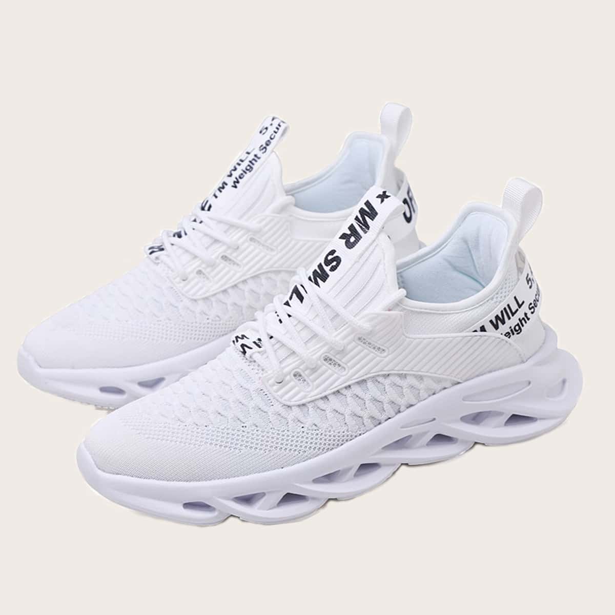 

Guys Lace-up Front Wide Fit Sneakers, White