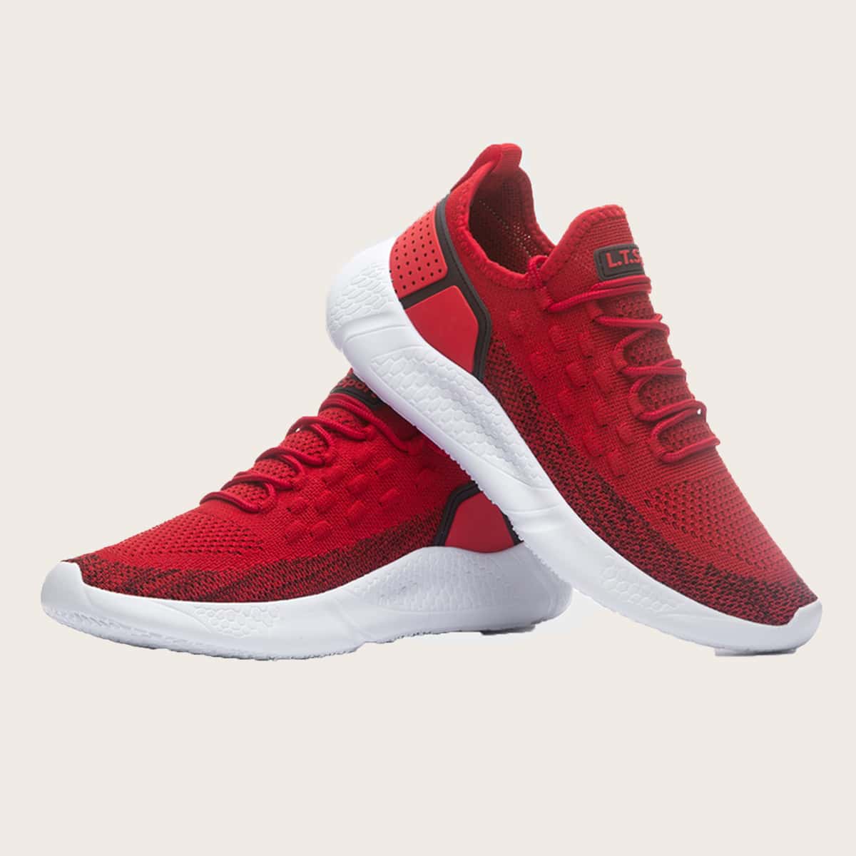 

Guys Lace-up Front Wide Fit Sneakers, Red