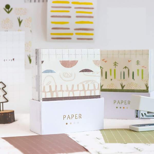 

250sheets Random Graphic Material Paper, Multicolor