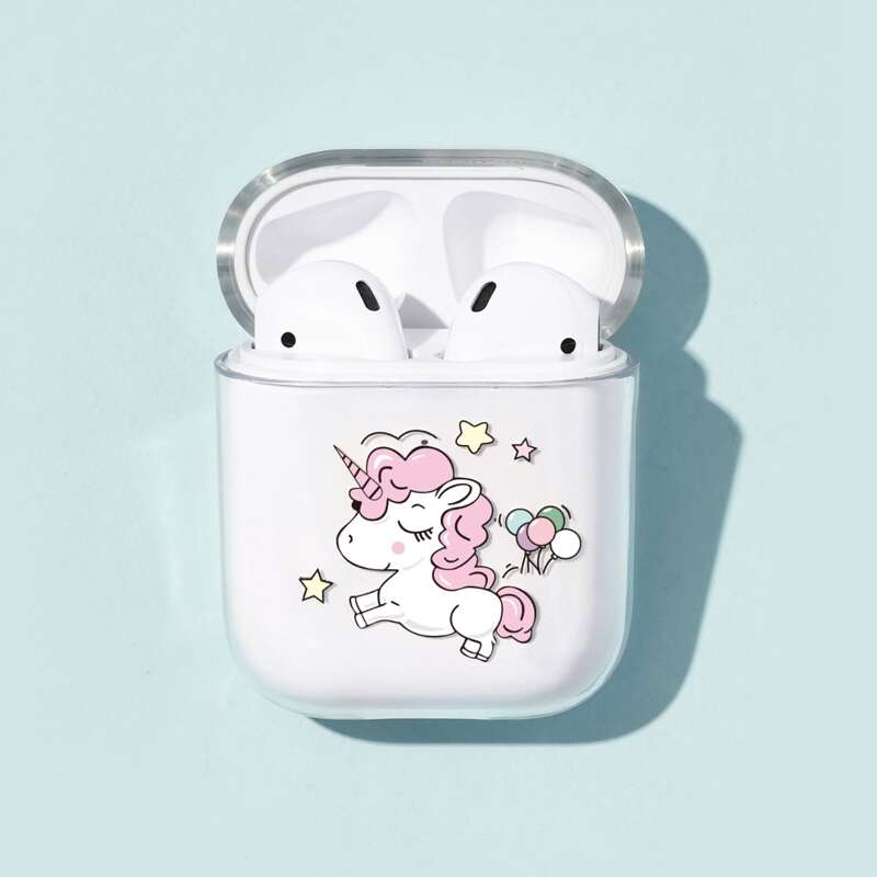 

Cartoon Graphic Clear Air Pod Case