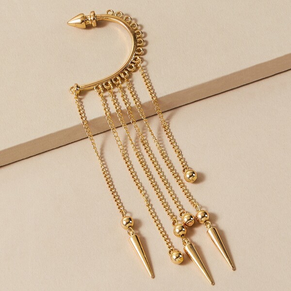 

Geometric Tassel Earring, Gold