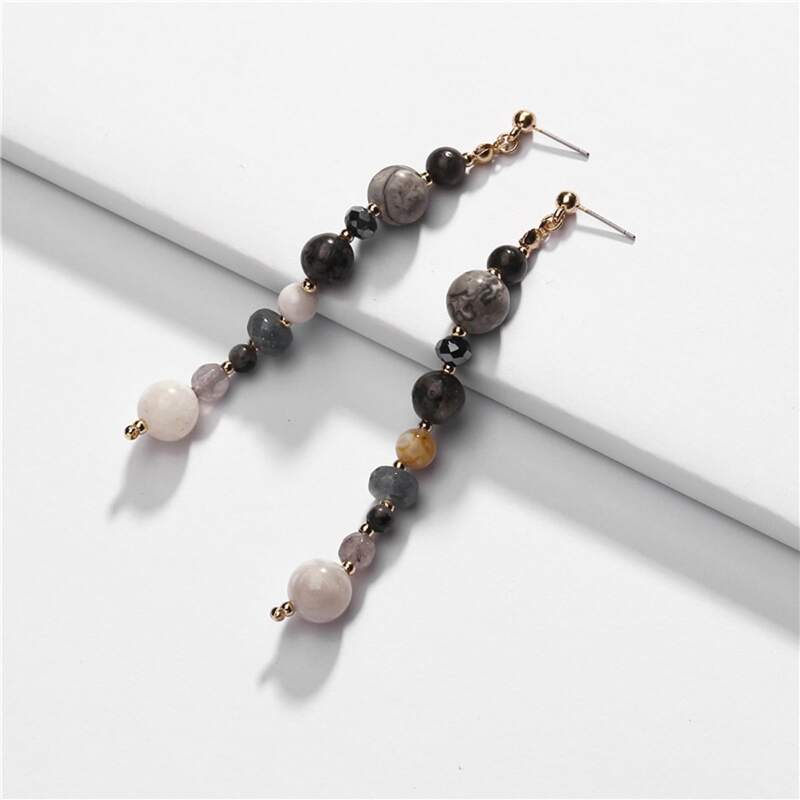 

Stone Charm Drop Earrings, Multicolor