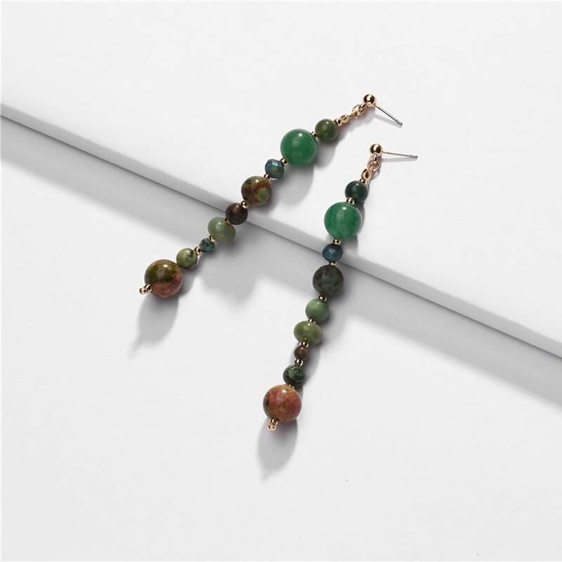 

Stone Charm Drop Earrings, Multicolor