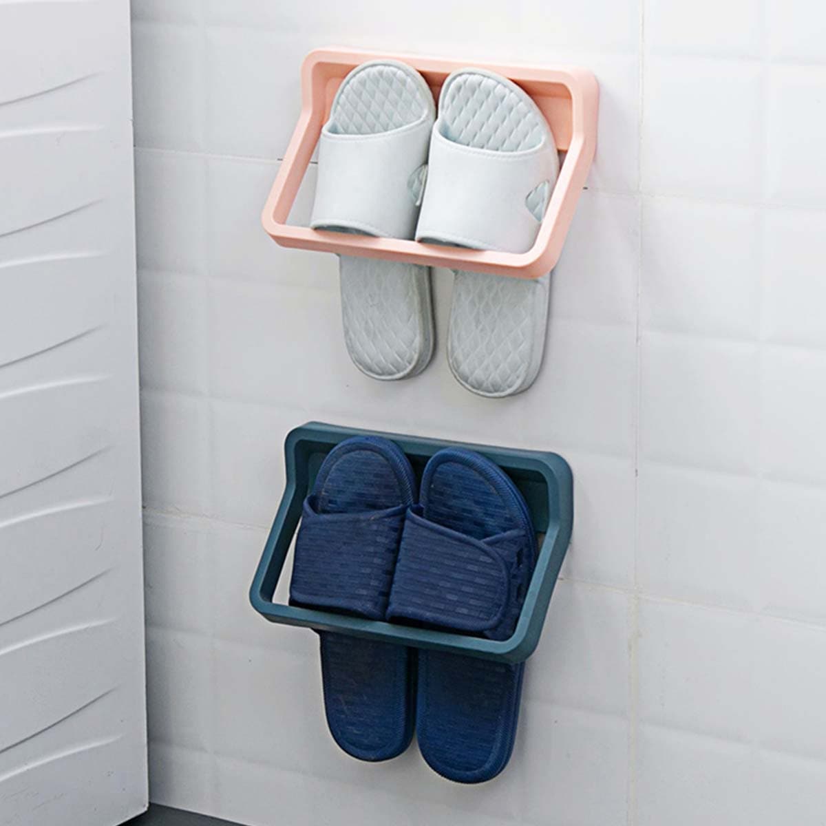 

1pc Wall Mounted Shoes Storage Rack, Multicolor