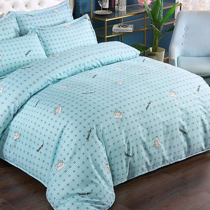 

Crown Print Bedding Set Without Filler, Green