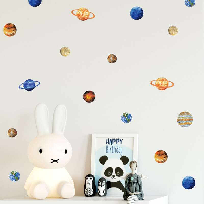 

Planet Print Wall Sticker, Multicolor