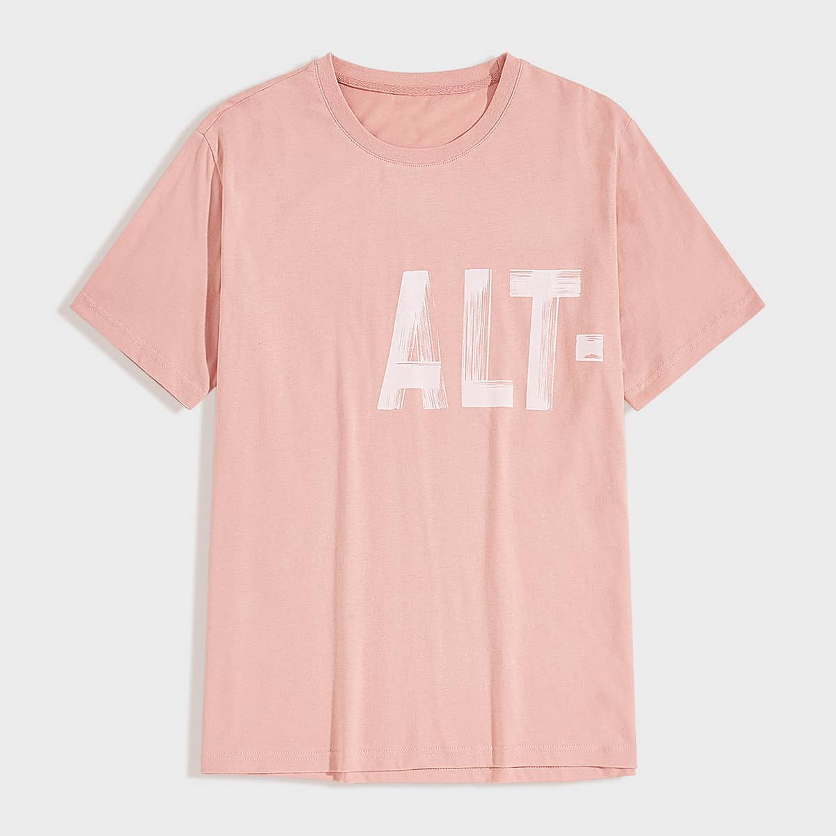 

Guys Letter Graphic Tee, Pink