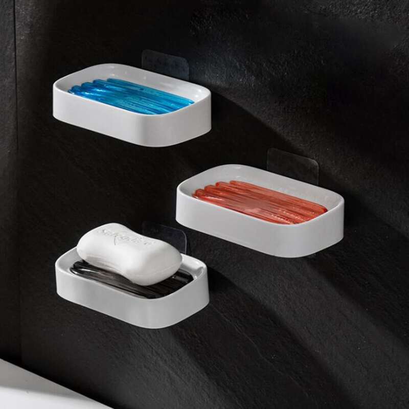 

1pc Wall Mounted Soap Dish Holder, Multicolor