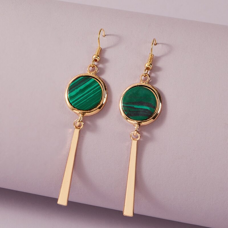 

Geometric Charm Drop Earrings, Multicolor
