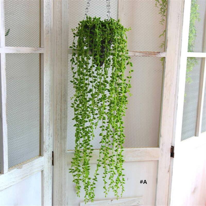 

1pc Artificial Hanging Vine, Green