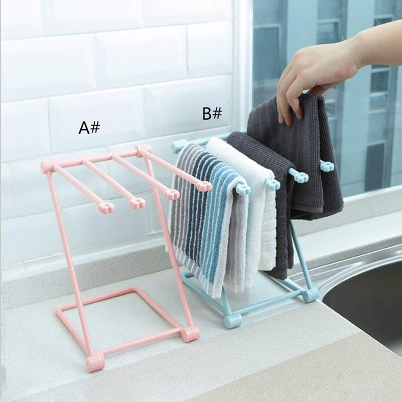 

1pc Kitchen Foldable Storage Rack, Multicolor