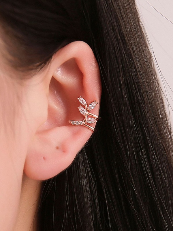 1pc Rhinestone Decor Ear Cuff SHEIN USA
