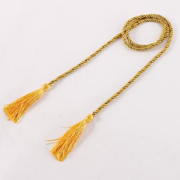 

1pc Braided Curtain Tie Back, Gold