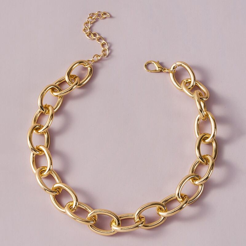 

Solid Chain Necklace, Gold