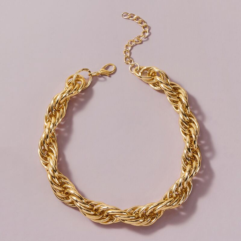 

Solid Chain Necklace, Gold